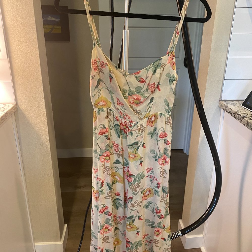 Reformation Floral Midi Dress Adjustable Straps size 2